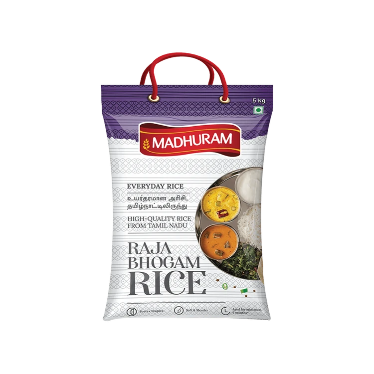 Madhuram Rajabhogam Rice (Medium Grain) (Akki)