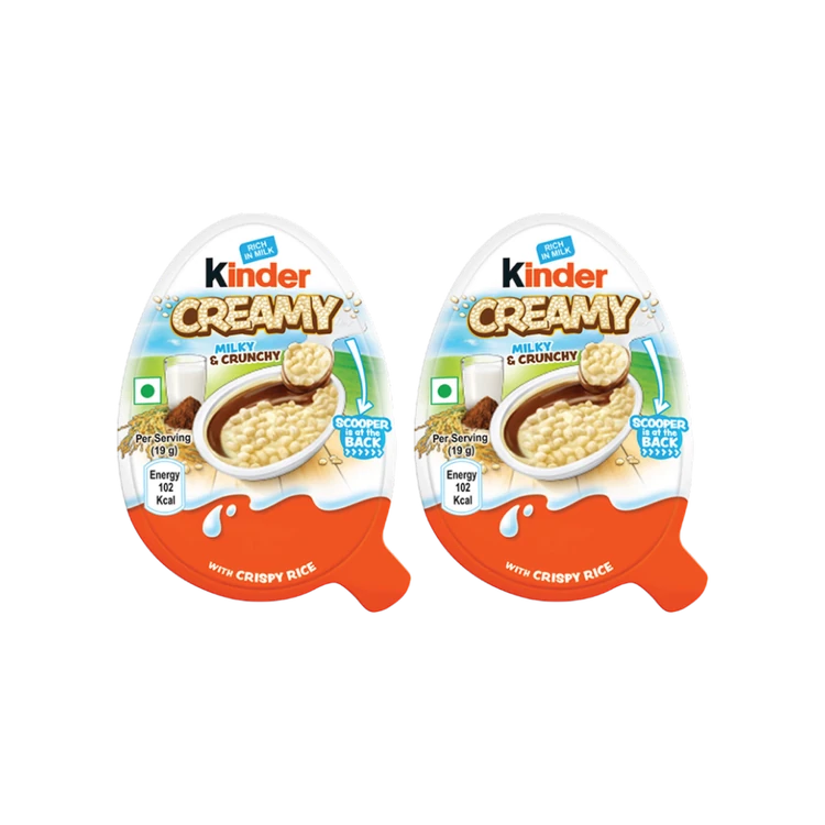 Kinder Creamy Shaped Chocolates - Pack of 2