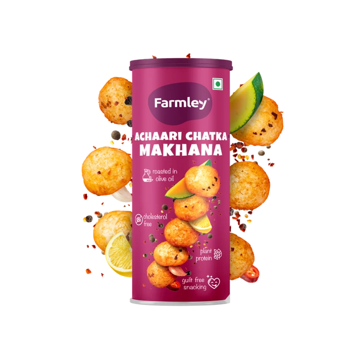 Farmley Achaari Flavoured Makhana Roasted In Olive Oil