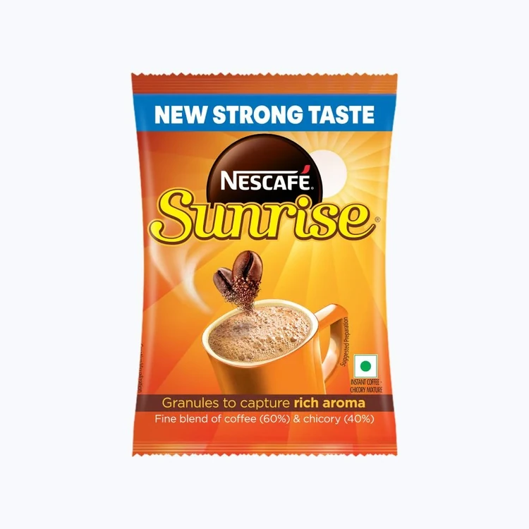 Nescafe Sunrise Instant Coffee Powder, Strong Taste, Coffee Chicory Mix