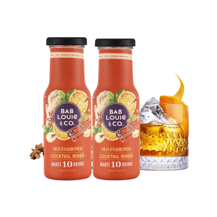 Bab Louie & Co. Old Fashioned Cocktail Mix - Pack of 2