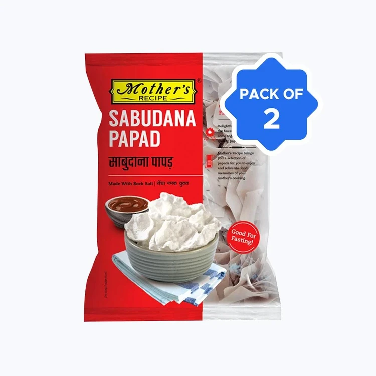 Mother's Recipe Sabudana Papad - Pack of 2