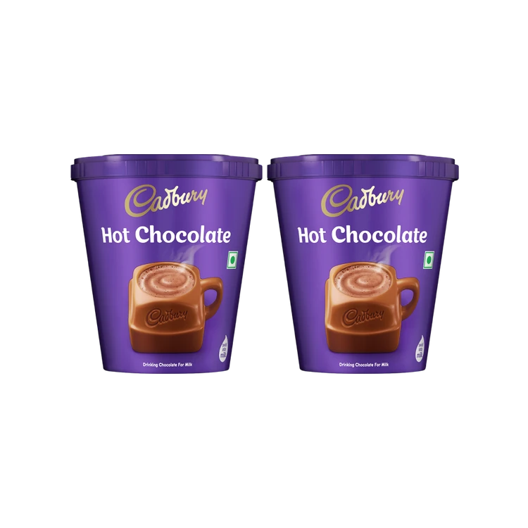Cadbury Hot Chocolate Drink Powder Mix - Pack of 2