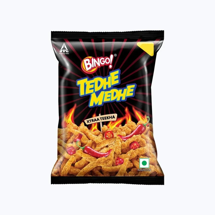 Bingo Tedhe Medhe Xtraa Teekha Crisps