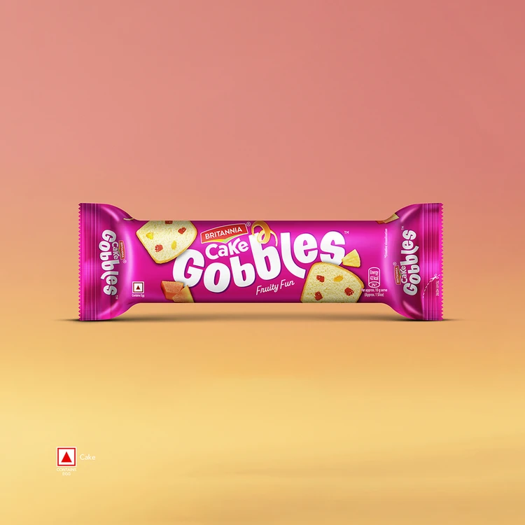 Britannia Gobbles Fruit Slice Cake