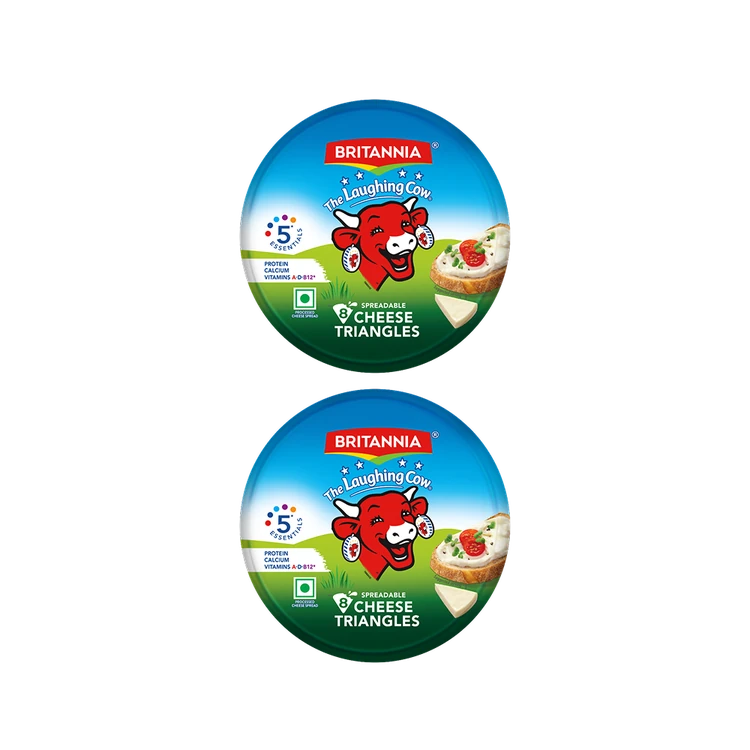 Britannia Laughing Cow Creamy Cheese Triangle - Pack of 2