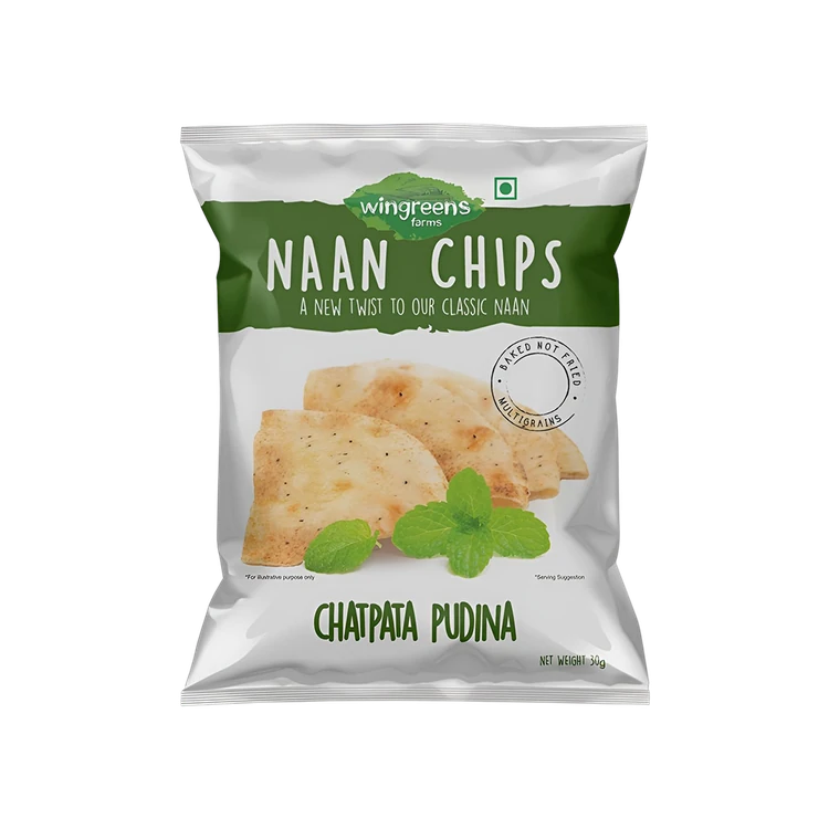 Wingreens Farms Chatpatta Pudina Naan Chips