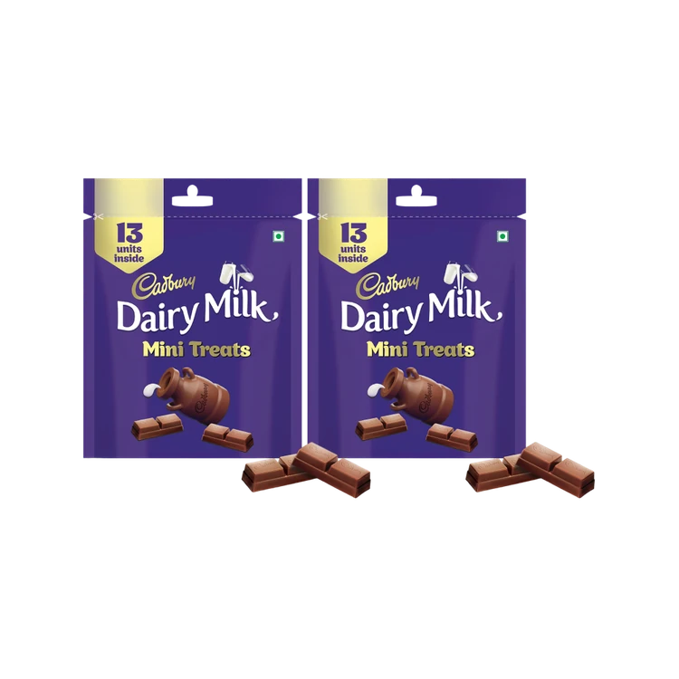 Cadbury Dairy Milk Mini Treats Small Chocolate Pack - Pack of 2