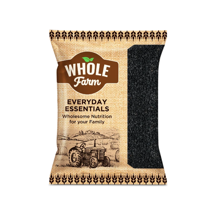 Whole Farm Premium Black Sesame Seeds (Kappu Yellu)