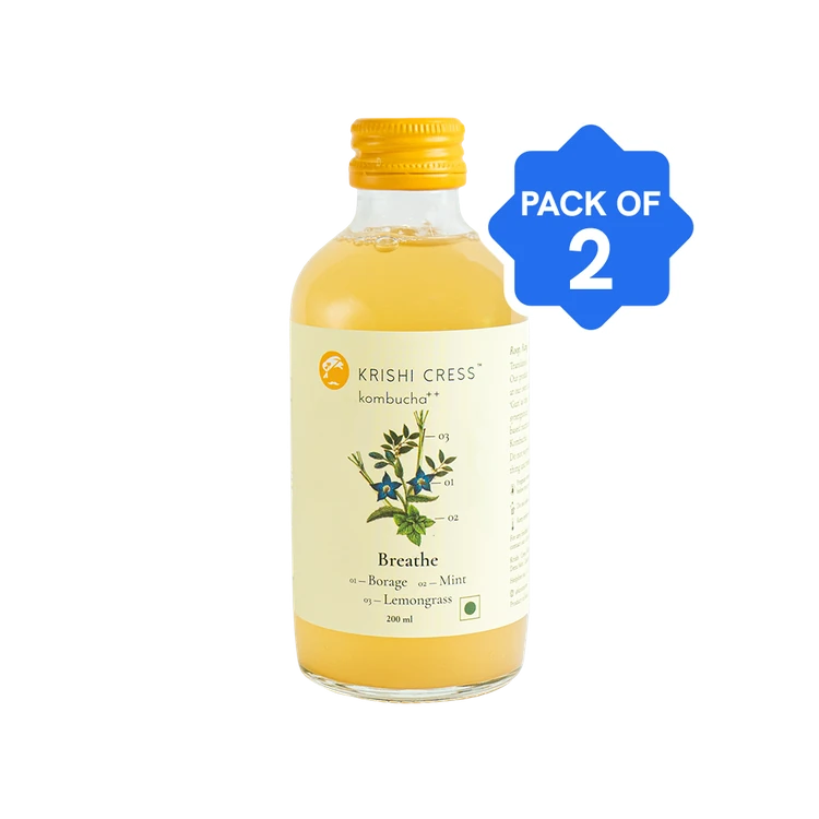 Krishi Cress Breathe Kombucha - Pack of 2