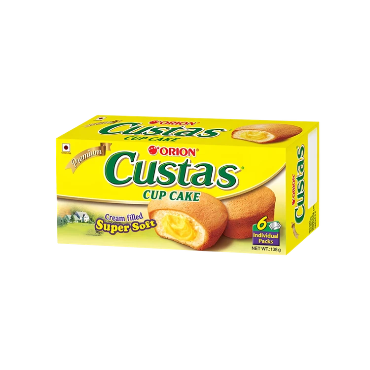 Orion Premium Super Soft Cream Filled Custas Cupcake