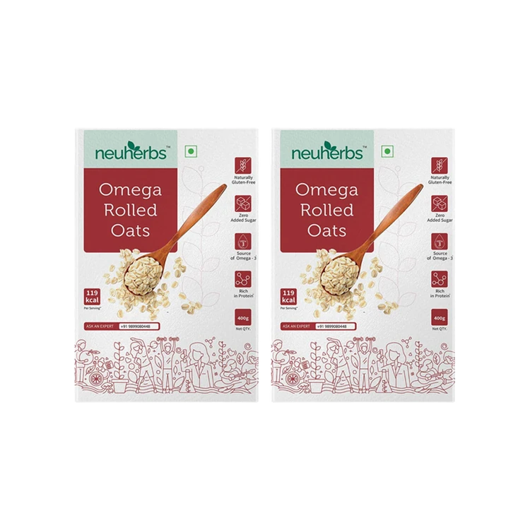 Neuherbs Omega Rolled Oats - Pack of 2