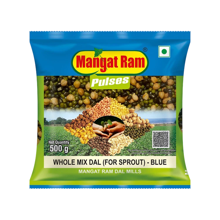 Mangat Ram Whole Mix Dal For Sprout- Blue