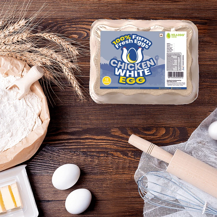 Nila Eggs 12 pcs Fresh White Eggs