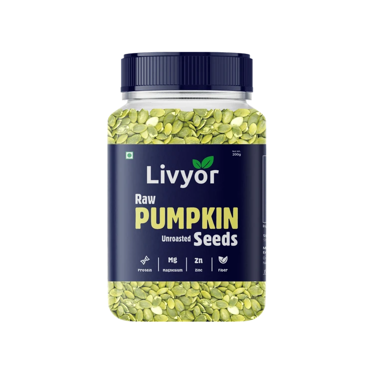 Livyor Raw Unroasted Pumpkin Seeds (Kumbalakayi Beeja)