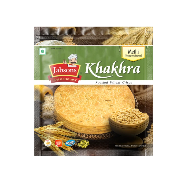 Jabsons Roasted Wheat Khakhra, (Methi)