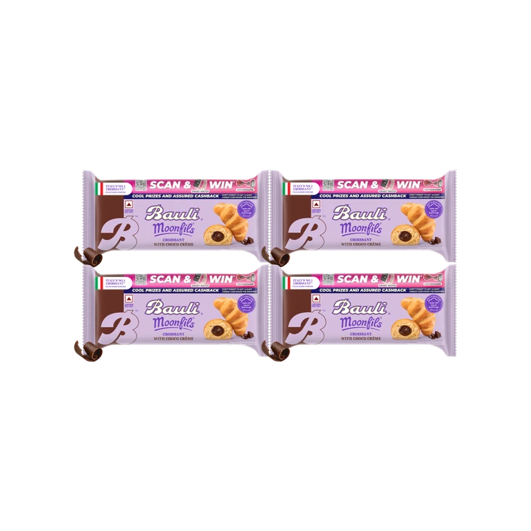 Bauli Moonfils Chocolate Crème Croissant - Pack of 4