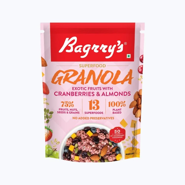 Bagrry's Exotic Fruits with Cranberries & Almonds Granola