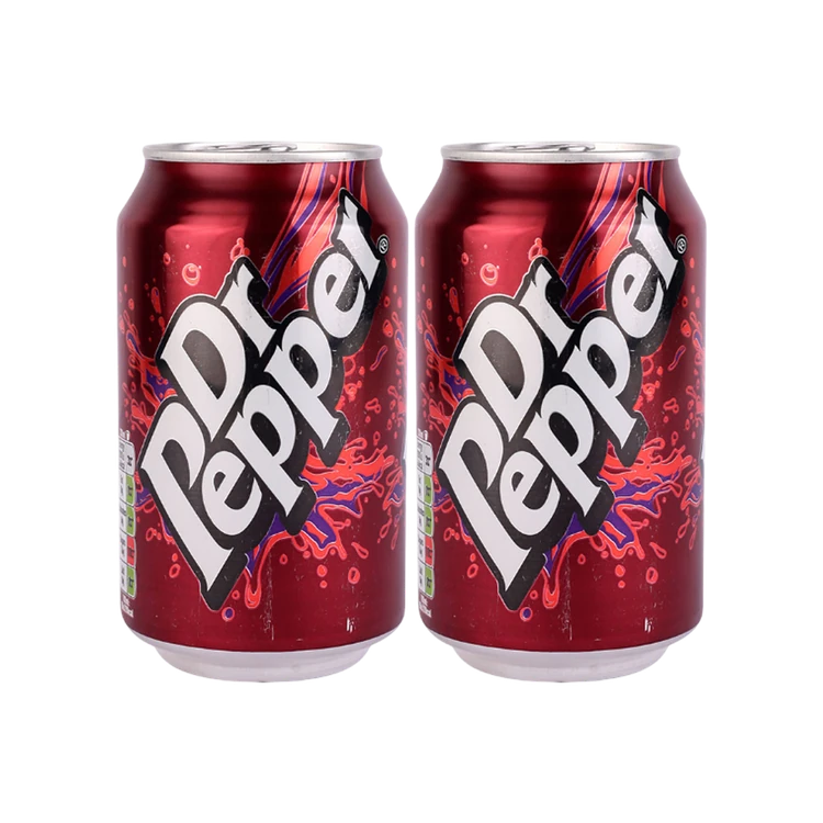 Dr Pepper Sparkling Fruit Flavour Soft Drink - Pack of 2
