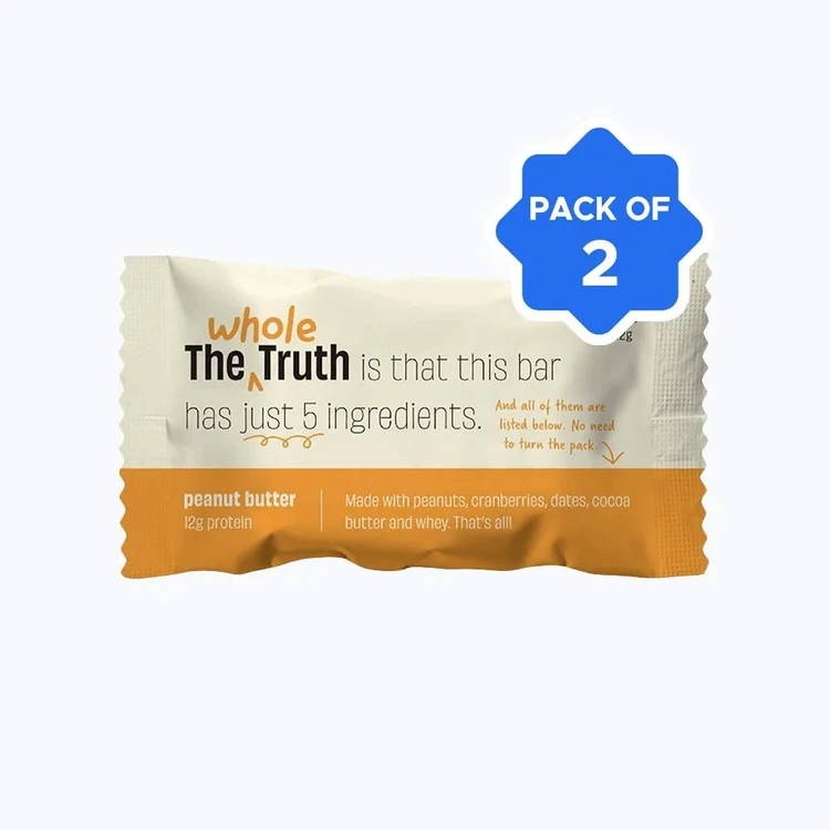 The Whole Truth Peanut Butter Protein Bar - Pack of 2