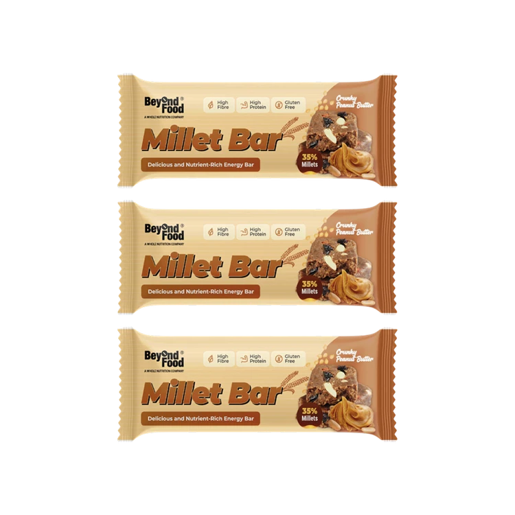 Beyond Food Crunchy Peanut Butter Millet Energy Bar