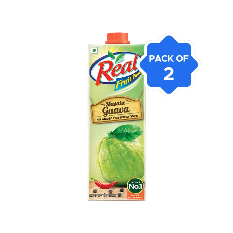 Real Fruit Power Masala Guava Juice - Pack of 2
