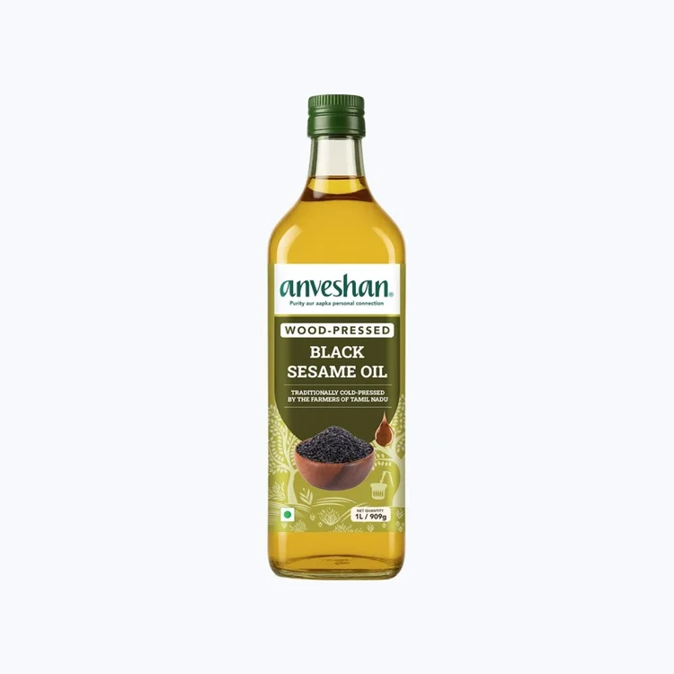 Anveshan Wood Cold Pressed Black Sesame / Gingelly / Til Oil