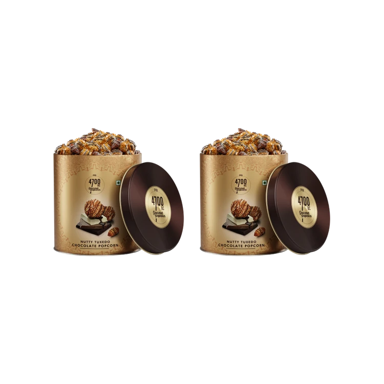 4700BC Nutty Tuxedo Chocolate Popcorn Gift Pack - Pack of 2
