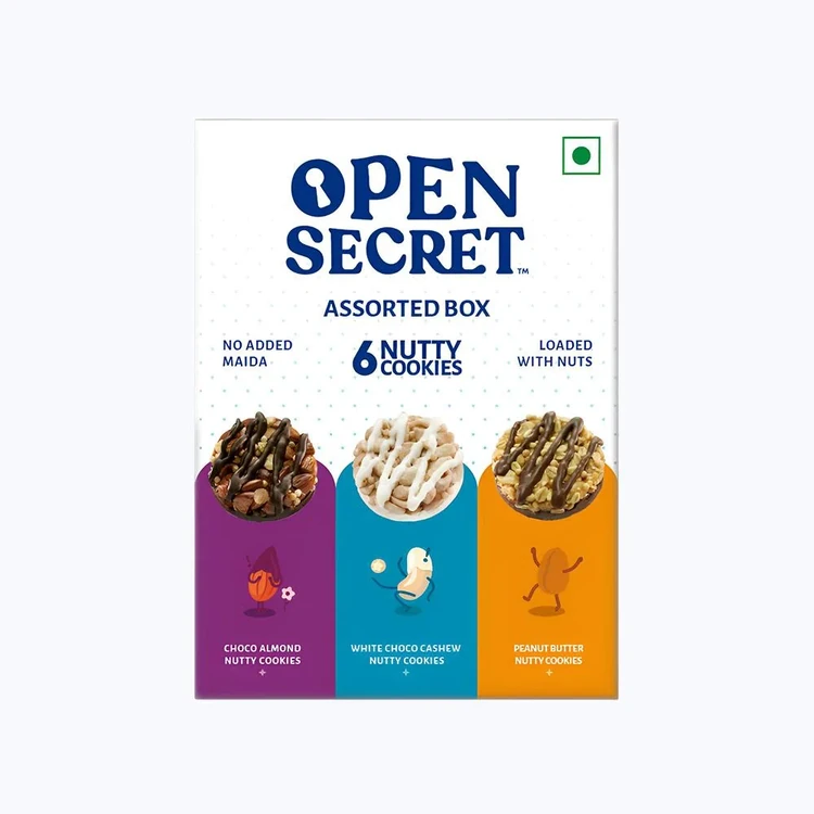 Open Secret Zero Maida Assorted Protein Cookies Gift Pack
