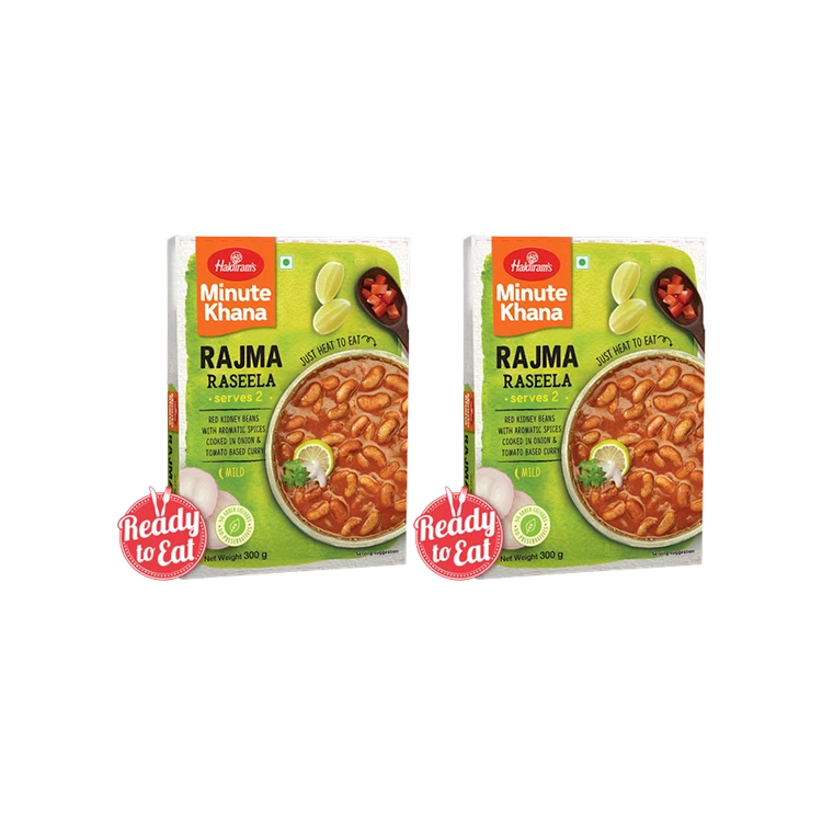 Haldiram's Minute Khana Rajma Raseela Ready to Eat - Pack of 2