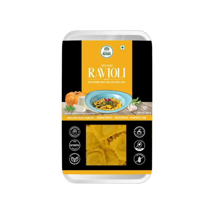 Acasa By Little Italy Pumpkin Ricotta Ravioli Fresh Pasta