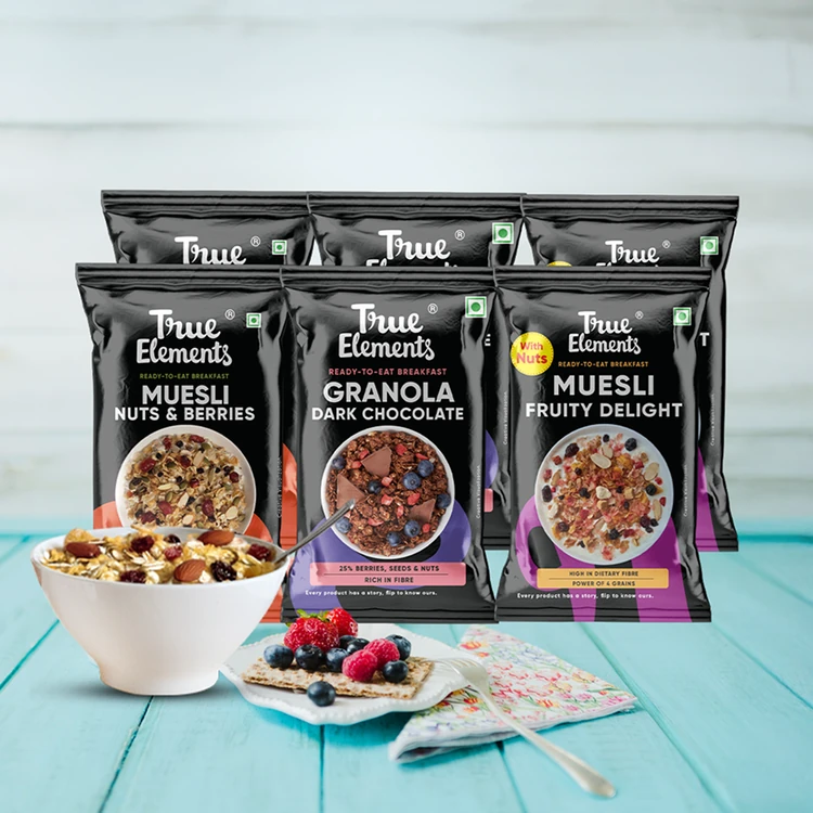True Elements Healthy Muesli & Granola Breakfast Combo