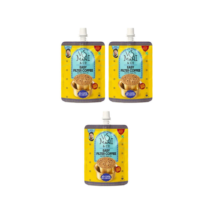 VS Mani & Co. Easy Filter Coffee Decoction - Pack of 3