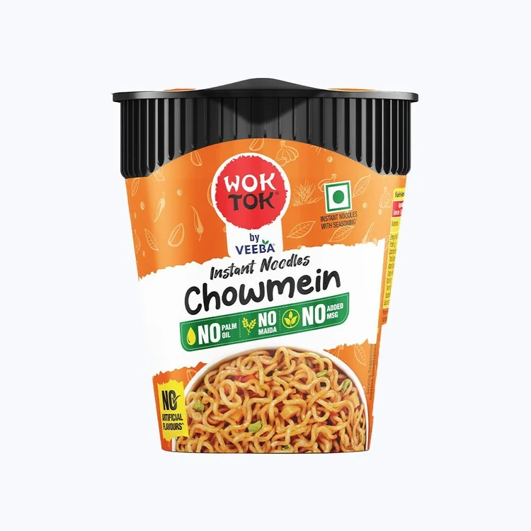 Wok Tok by Veeba Chowmein Cup Noodles (No Maida & Palm Oil)