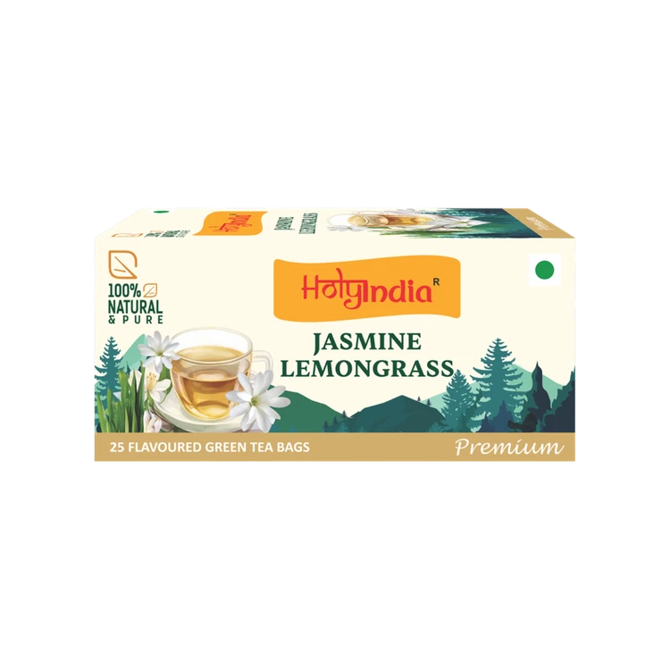 Holyindia Jasmine Lemon Green Tea Bags