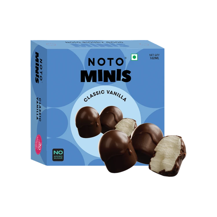 Noto Mini's Classic Vanilla Ice Cream Bites