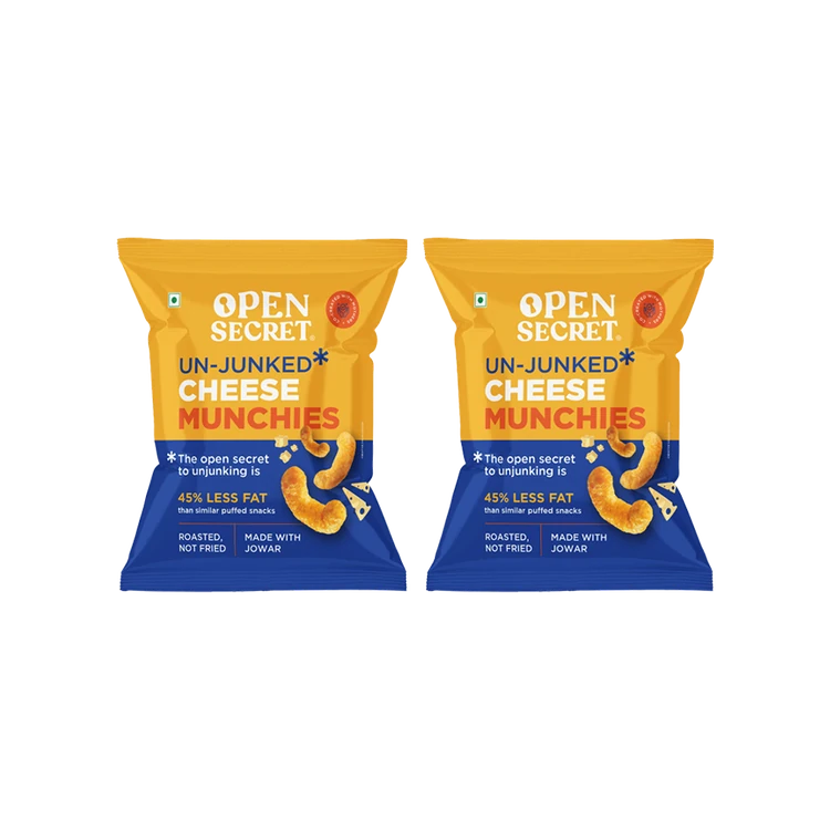 Open Secret Cheese Munchies Snack - Pack of 2