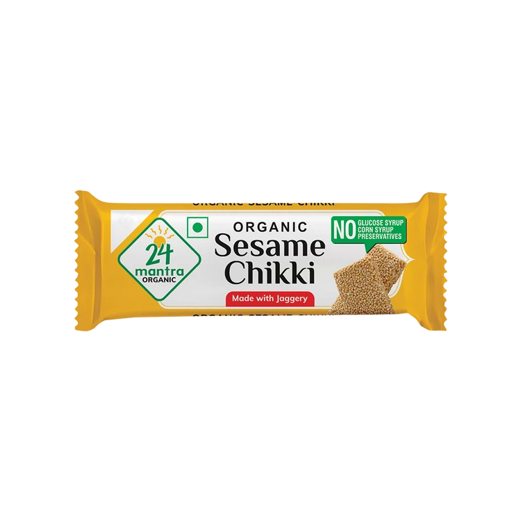 24 Mantra Organic Sesame Chikki Bar