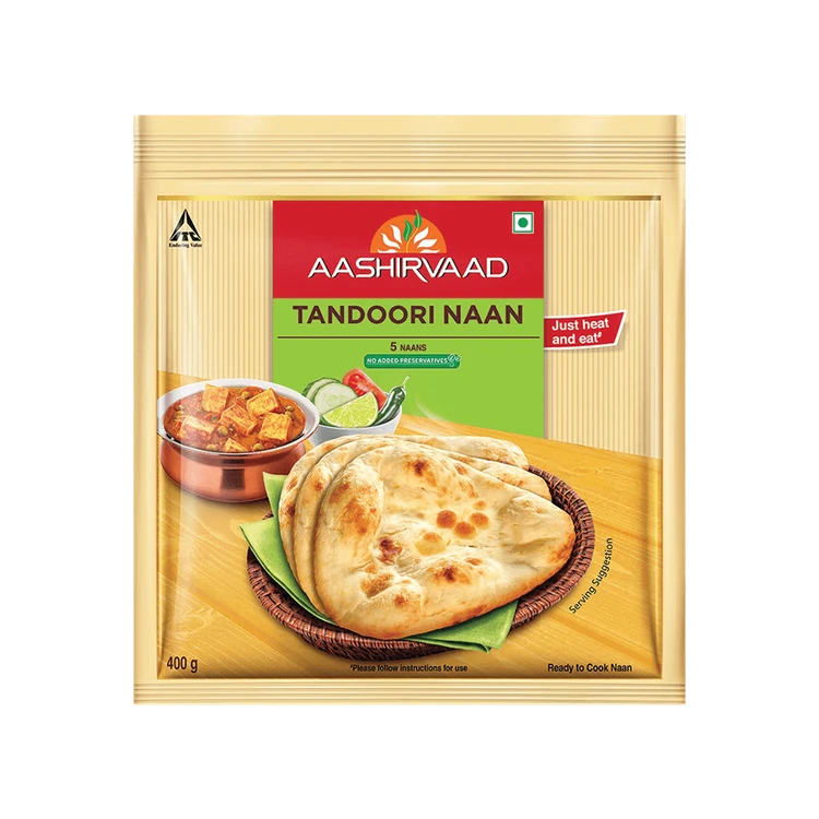 Aashirvaad Tandoori Naan (Heat & Eat)