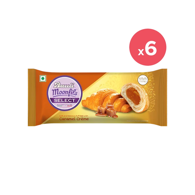 Bauli Moonfils Caramel Creme Croissant - Pack of 6