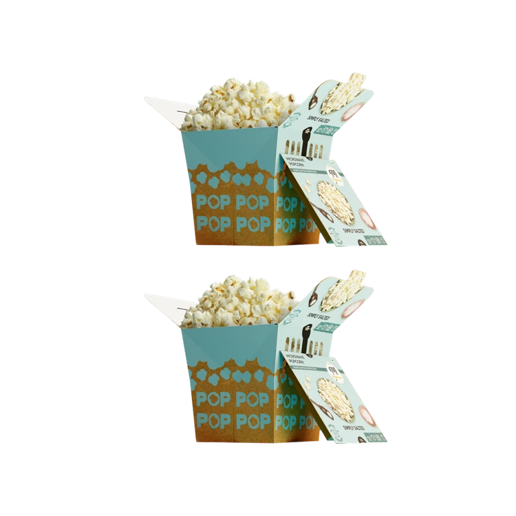 4700BC Microwave PopBox Simply Salted Popcorn Jumbo Size - Pack of 2