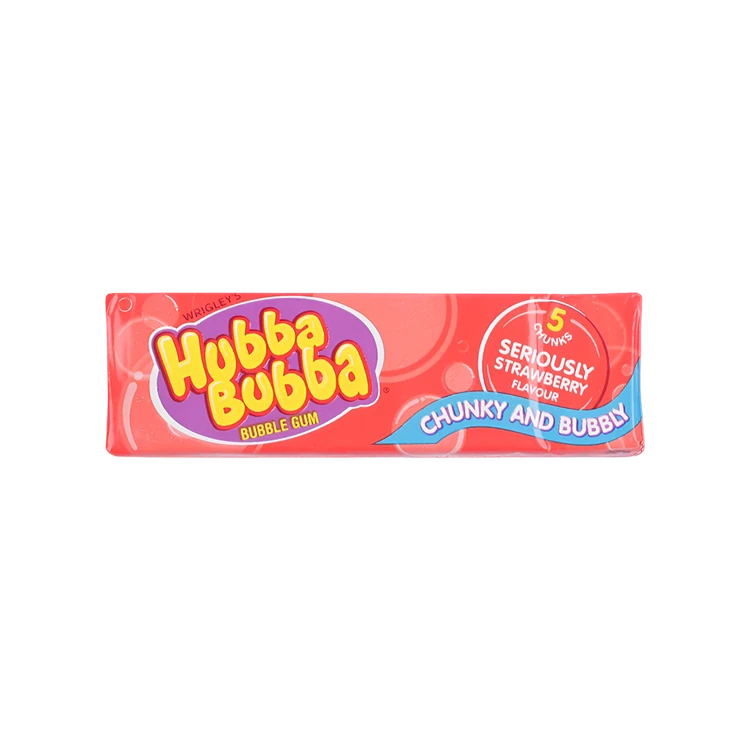 Wrigley's Hubba Bubba Seriously Strawberry Chewing Gum