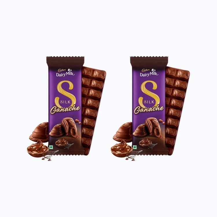Cadbury Dairy Milk Silk Ganache Milk Chocolate Bar - Pack of 2