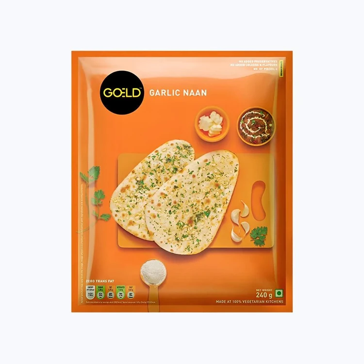 Goeld Garlic Naan (Frozen)