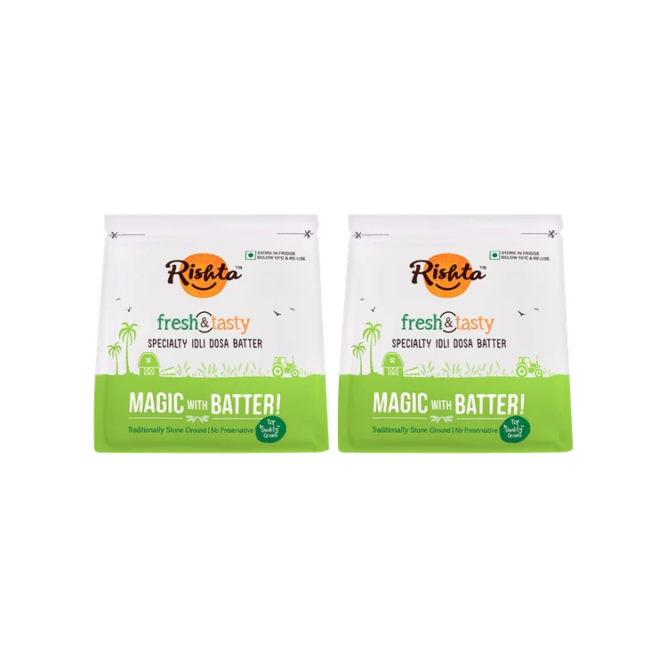 Rishta Fresh & Tasty Idli & Dosa Batter - Pack of 2