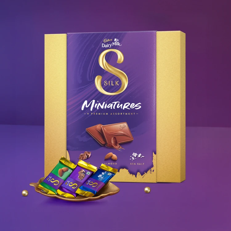 Cadbury Dairy Milk Silk Miniatures Premium Assorted Diwali Chocolate Gift Pack