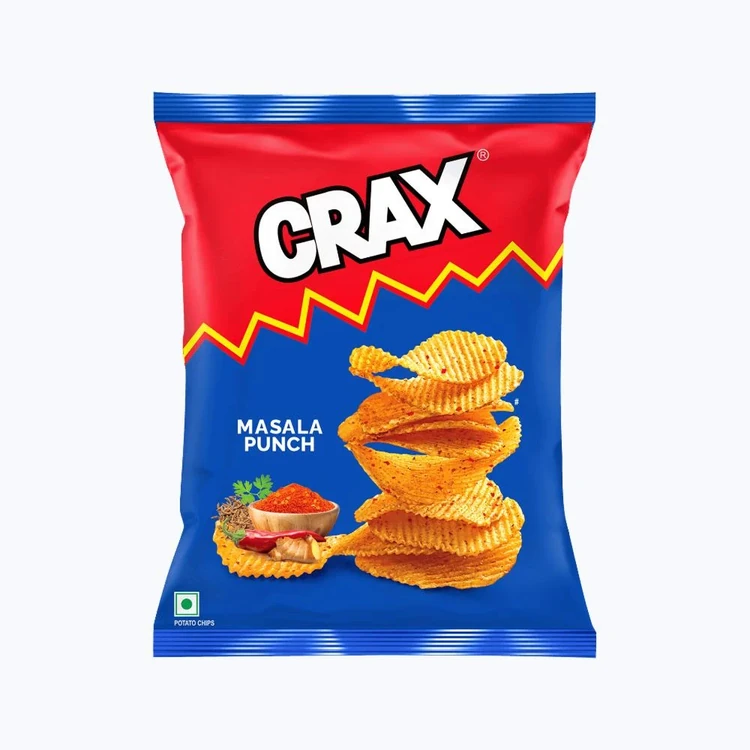 Crax Masala Punch Potato Chips Snacks