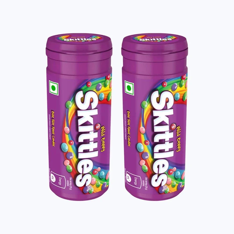 Skittles Wild Berry Bite Size Fruit Candy - Pack of 2
