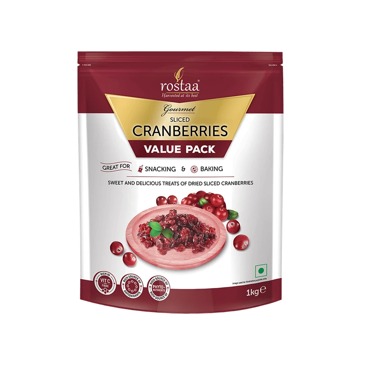 Rostaa Slice Dried Cranberries (Ona Cranberries)