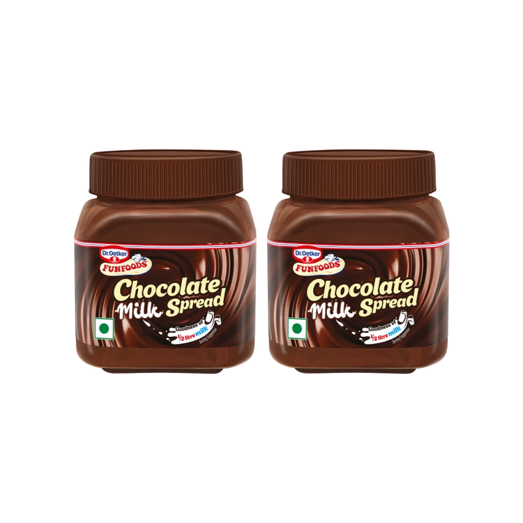 Dr. Oetker FunFoods Milk Chocolate Spread - Pack of 2